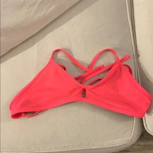 Hot pink jolyn vent top